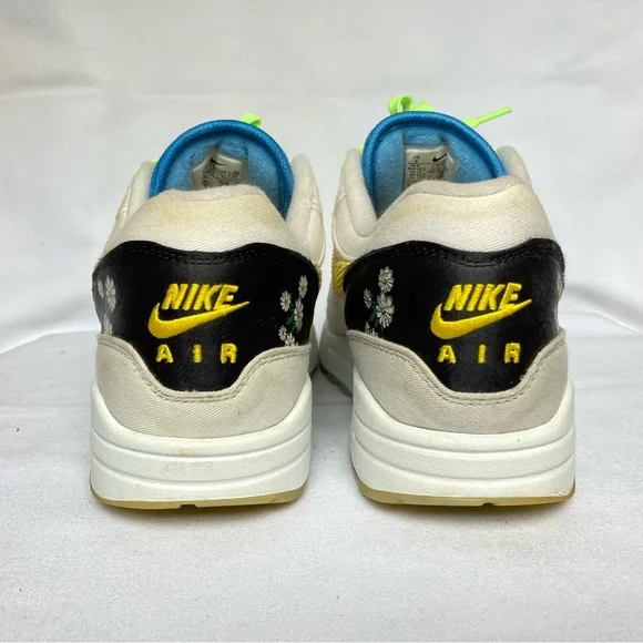 Nike Air Max 1 'Spring Daisy' White Gray/Green Sneaker CW6031-100 - Picture 8 of 10